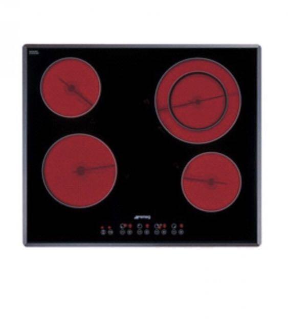 SMEG electric built in oven with SMEG 4 burner ceramic cooktop