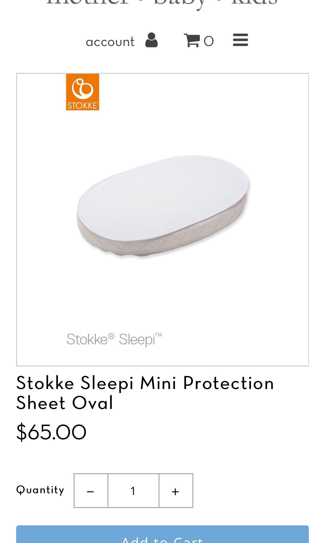 stokke sleepi mini mattress protector