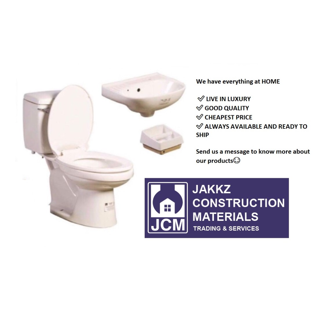 Toilet Bowl Set Watercloset Lavatory Soap Tissue Holder On