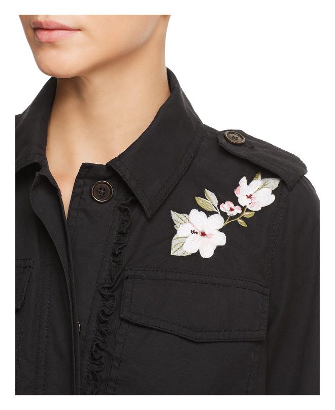 Kate spade floral best sale army jacket