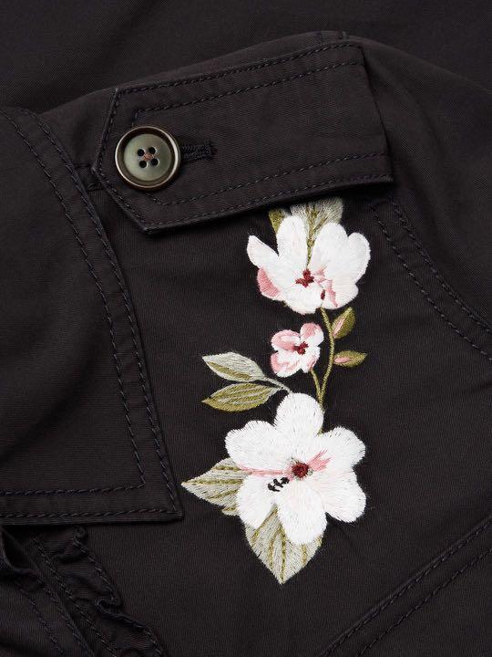 Kate spade floral army jacket online