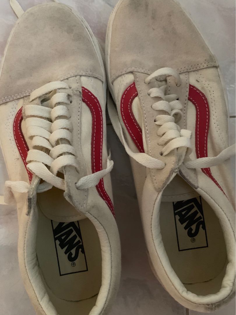 vans old skool vintage rococo red