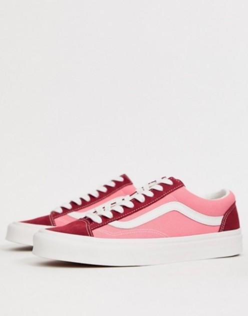 vans red and pink