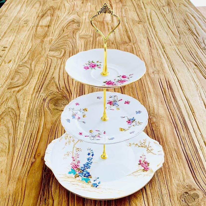 Vintage 3 Tier Aynsley Royal Stafford Cake Stand Vintage Collectibles Vintage Collectibles On Carousell