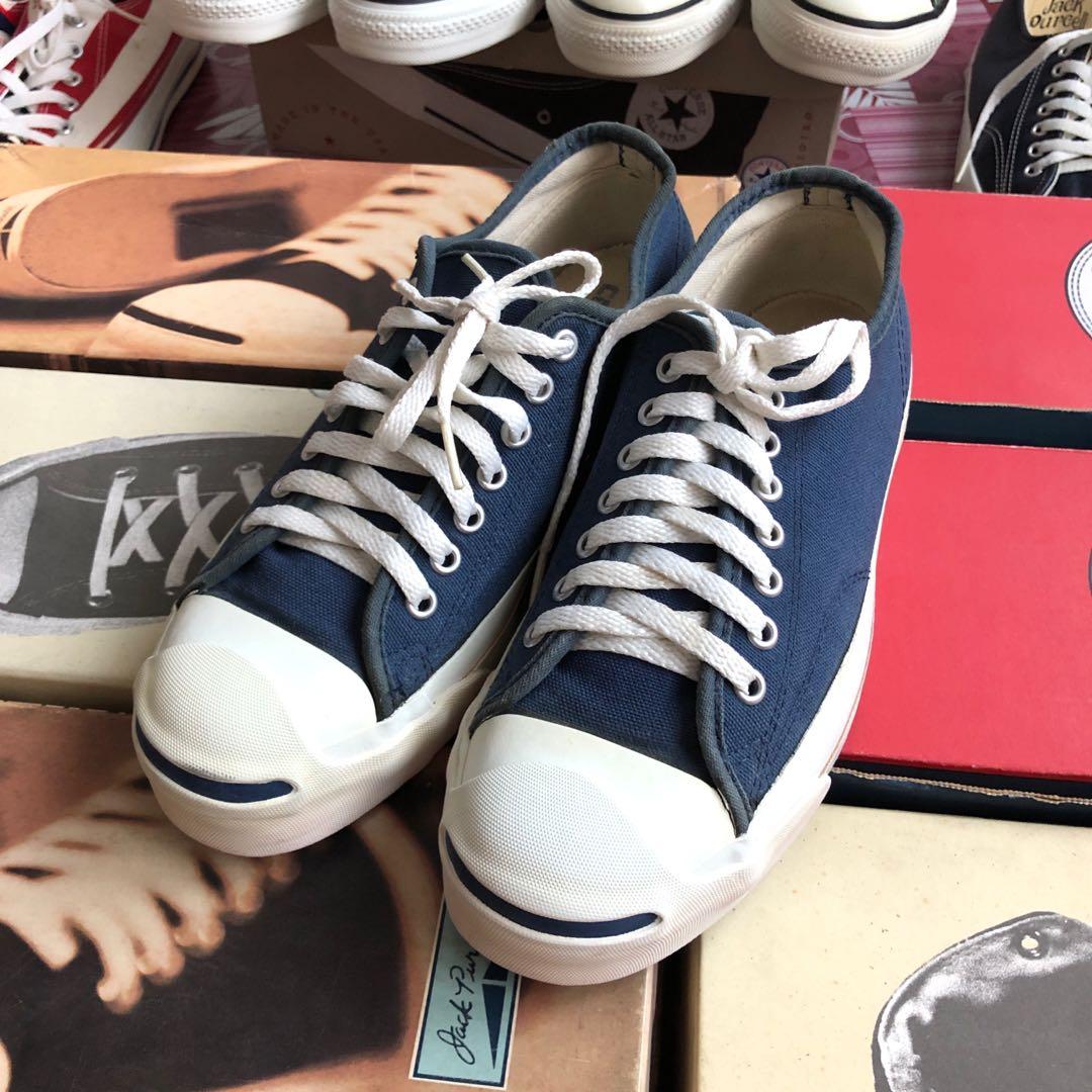 Vintage Converse Jack Purcell JP canvas Navy made in USA Size 7