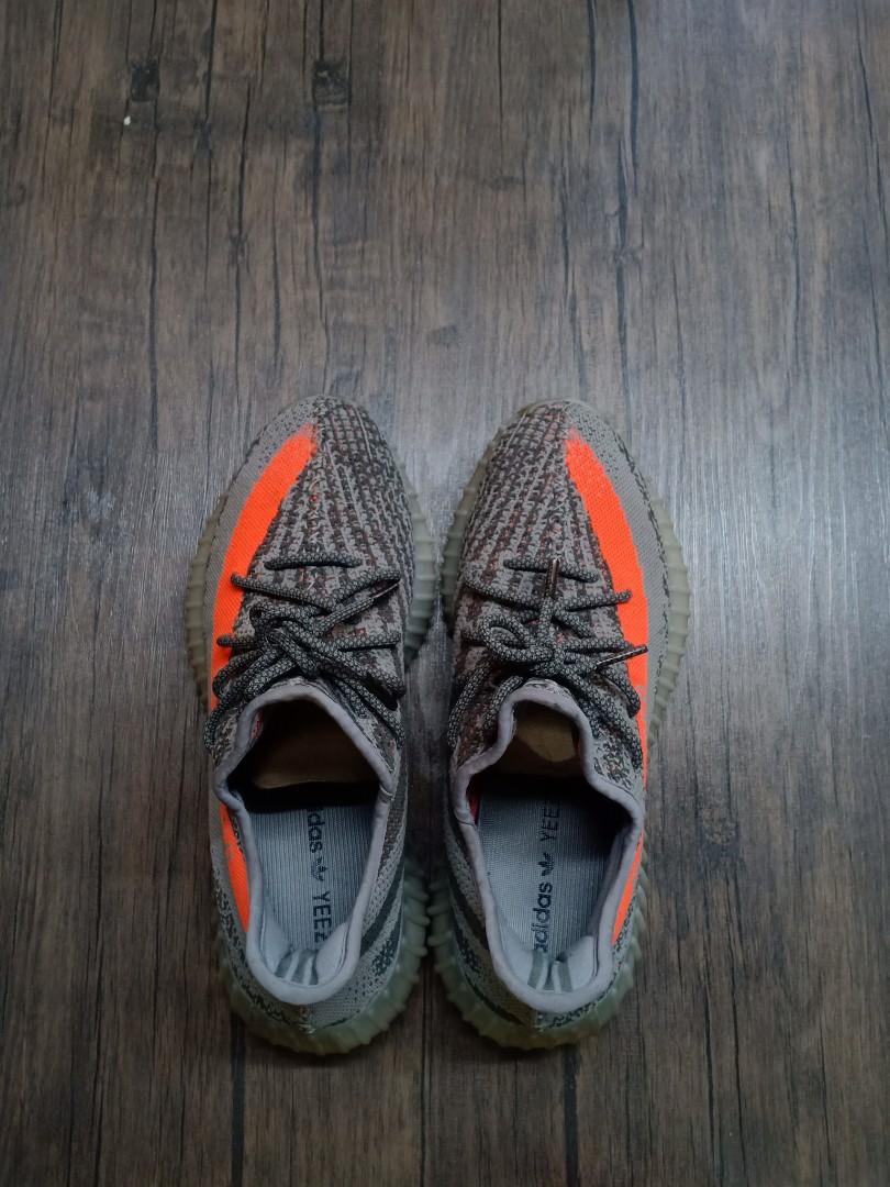 Adidas x Kanye West Yeezy Boost 350 v2 Beluga Gray Solar Red