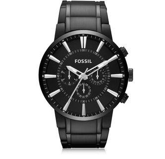 Fossil Black Stainless Steel Men's Chronograph Watch