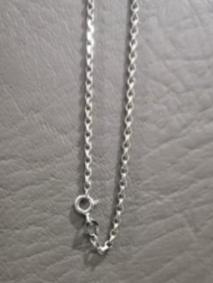 14k white gold tauco chain 22\