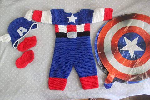 Captain America set costume (with balloons)