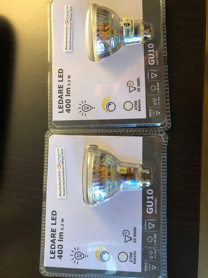 2 Ledare Led 400 Lm 5 3w Light Bulb Electronics Others On Carousell