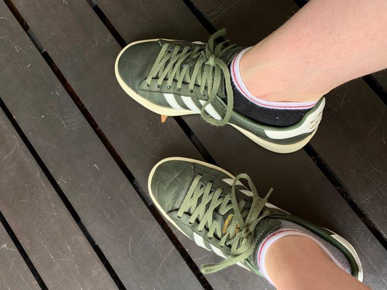 adidas campus shoes green