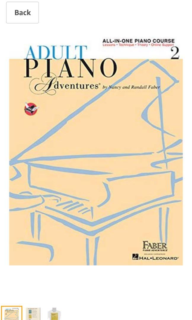 Adult Piano Adventures All In One Lesson Book 2 Book Online Audio
