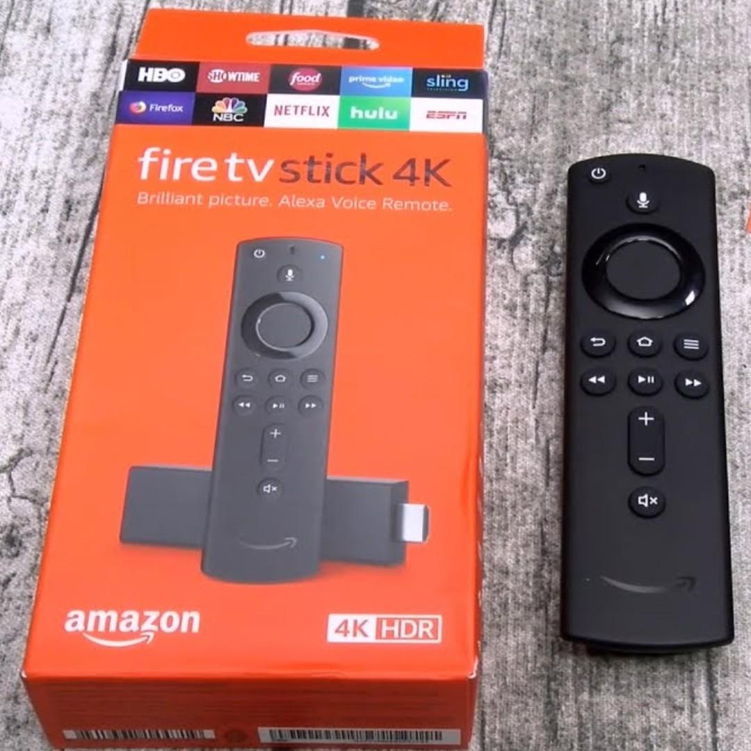 Amazon Fire Tv Stick 4k With Alexa Voice Remote Streaming Media Stick Player Electronics Others On Carousell