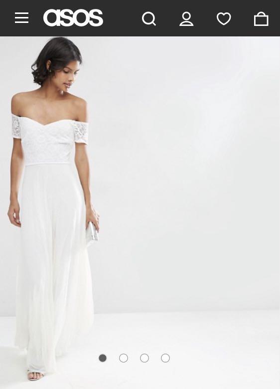 bardot pleated maxi prom dress