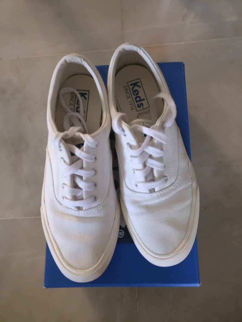 Keds anchor white sneakers top