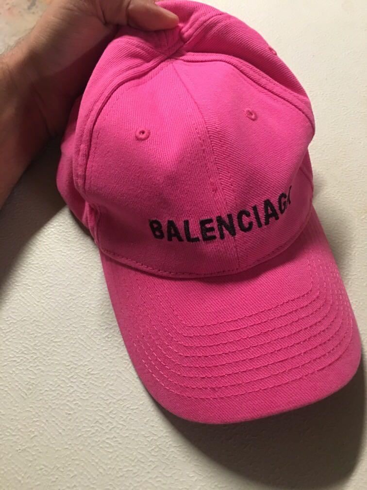 balenciaga pink cap