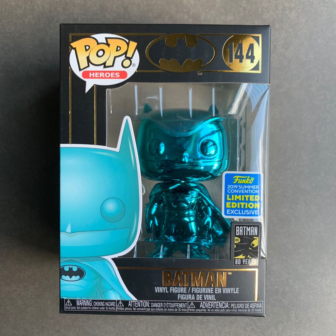 teal chrome batman funko pop