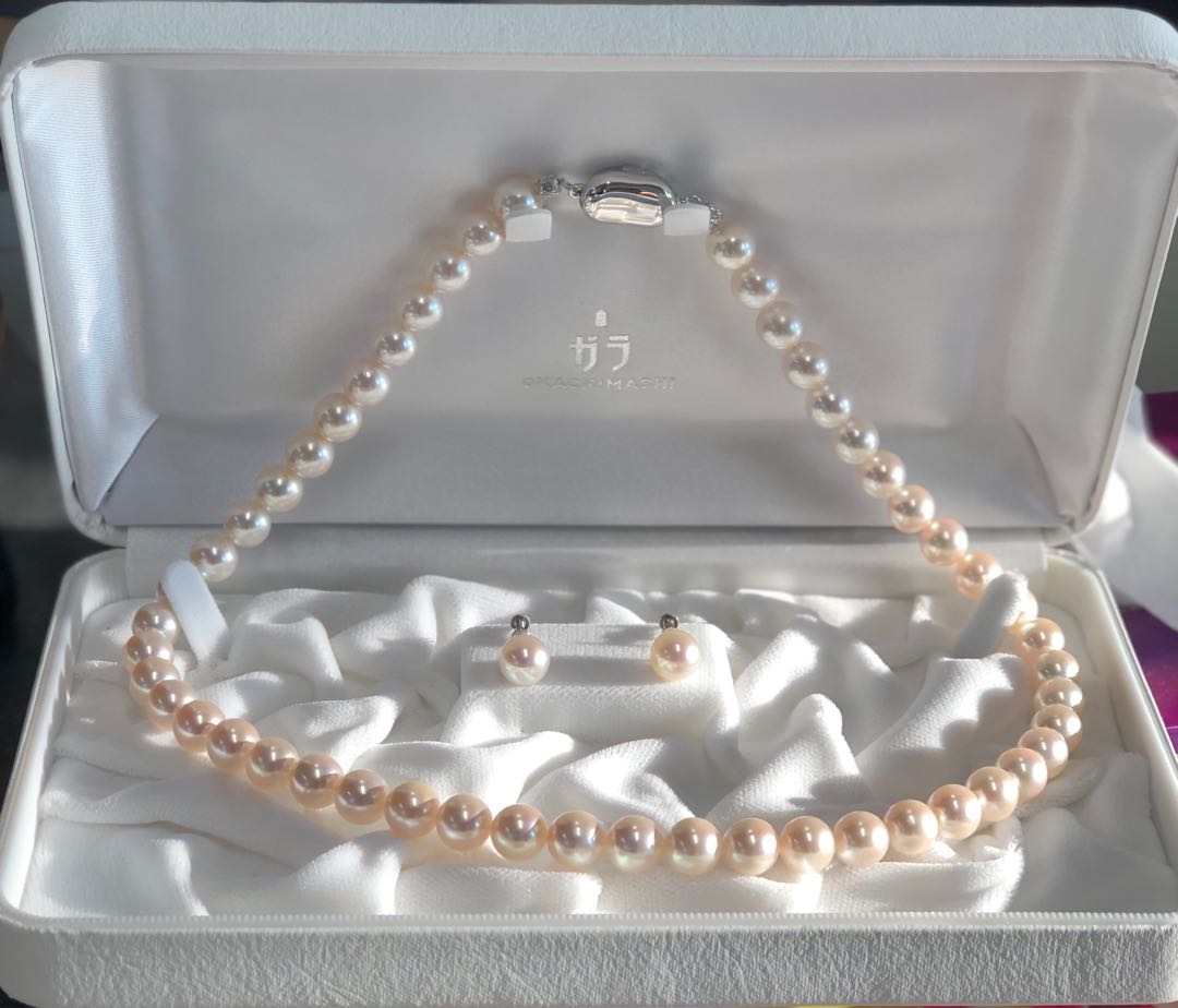 Elegant 18K Gold Top Grade Akoya HANADAMA Pearl Stud Earrings KE00017   PEARLY LUSTRE