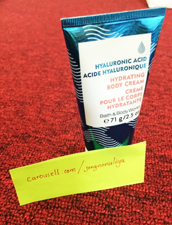 Body Cream Hyaluronic Acid Hydrating Health Beauty Skin Bath