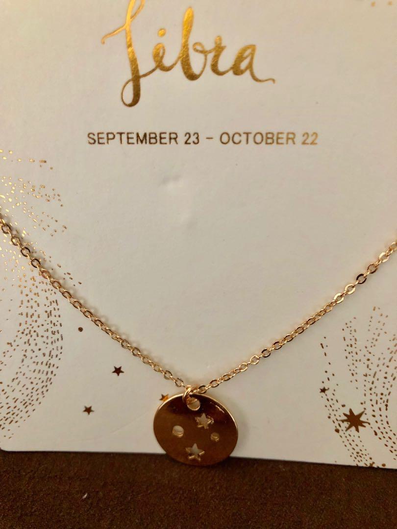 Brand New Auth H M Zodiac Sign Necklace Women s Fashion Jewelry