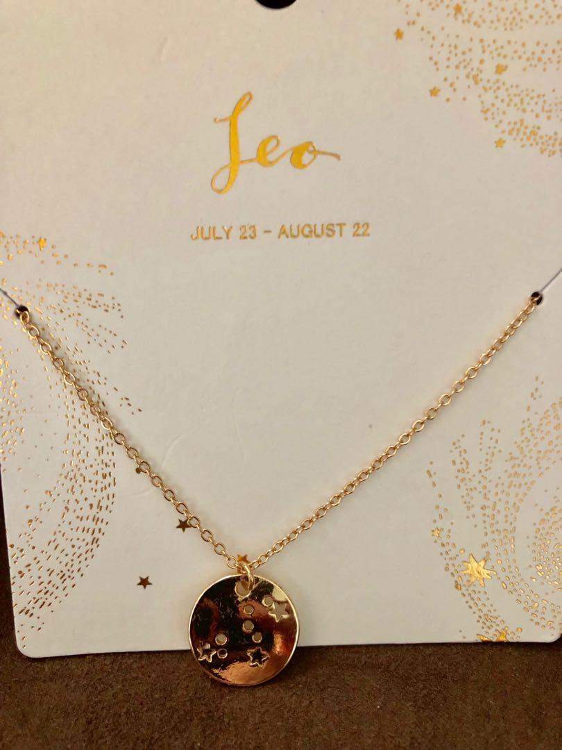 Brand New Auth H M Zodiac Sign Necklace Women s Fashion Jewelry Organizers Necklaces on Carousell