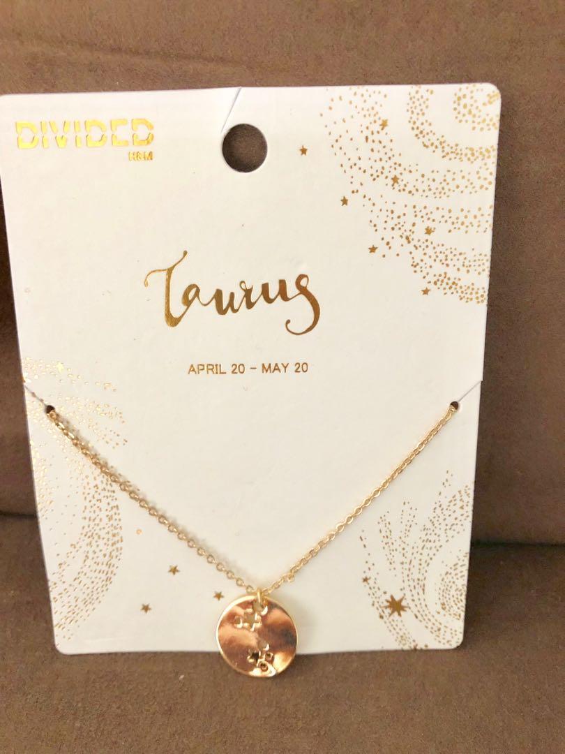 Brand New Auth H M Zodiac Sign Necklace Women s Fashion Jewelry Organizers Necklaces on Carousell