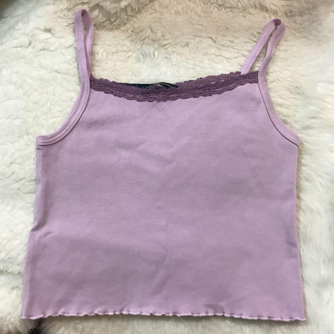 Brandy Melville, Tops, Brandy Melville Lilac Sheena Tank Top