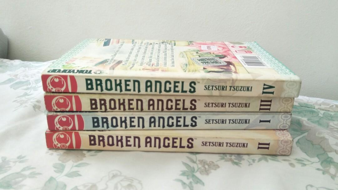 Broken Angels Vol 1 - 4 (Category: Comics & Manga) located in Quezon City. Submitted by sachicharon (Listing ID 242974164, Image 1). Description: Fujiwara Sunao is a rather unusual young lady. Not only does she prefer to wear her hair short and dress like a boy, but she also possesses the power to control water! One might think Fujiwara would be an odd fit at her school, but strangely, she's not. Between the destructive and demented school presid