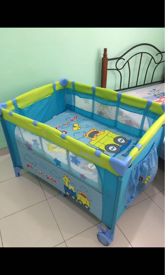 Bumble bee playpen shop mattress