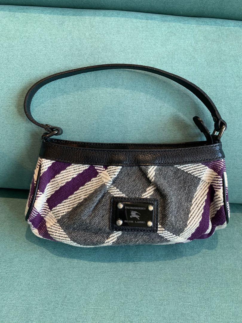 burberry shoulder bag purple