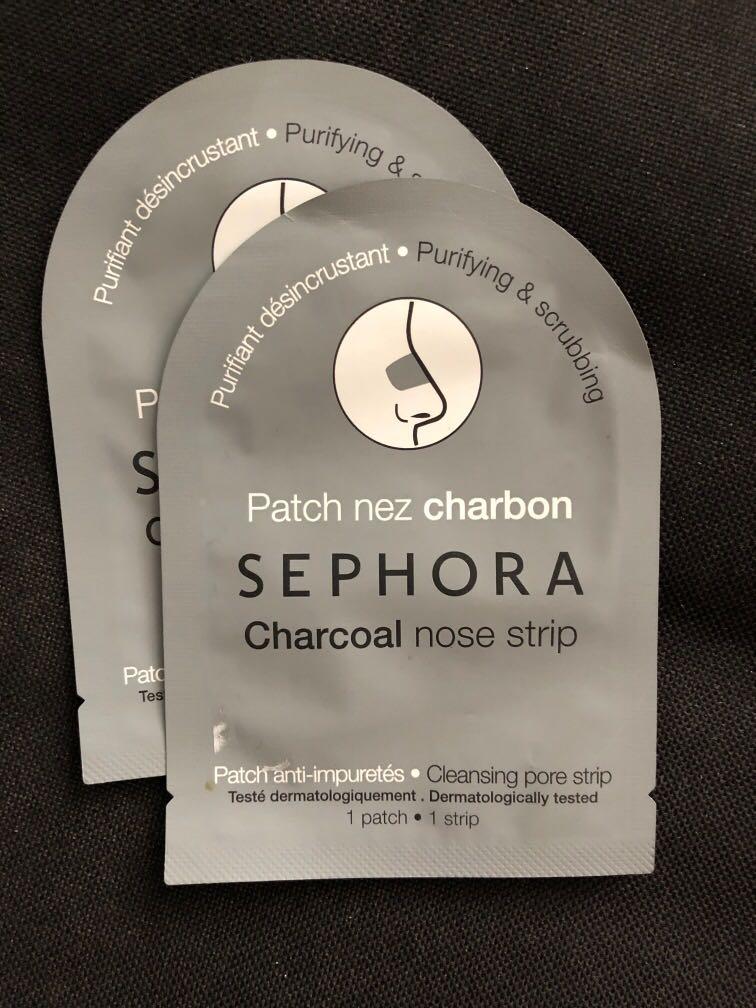 Clearance Sephora Charcoal Nose Strip Pack Mask Mrtserangoon Health Beauty Makeup On Carousell