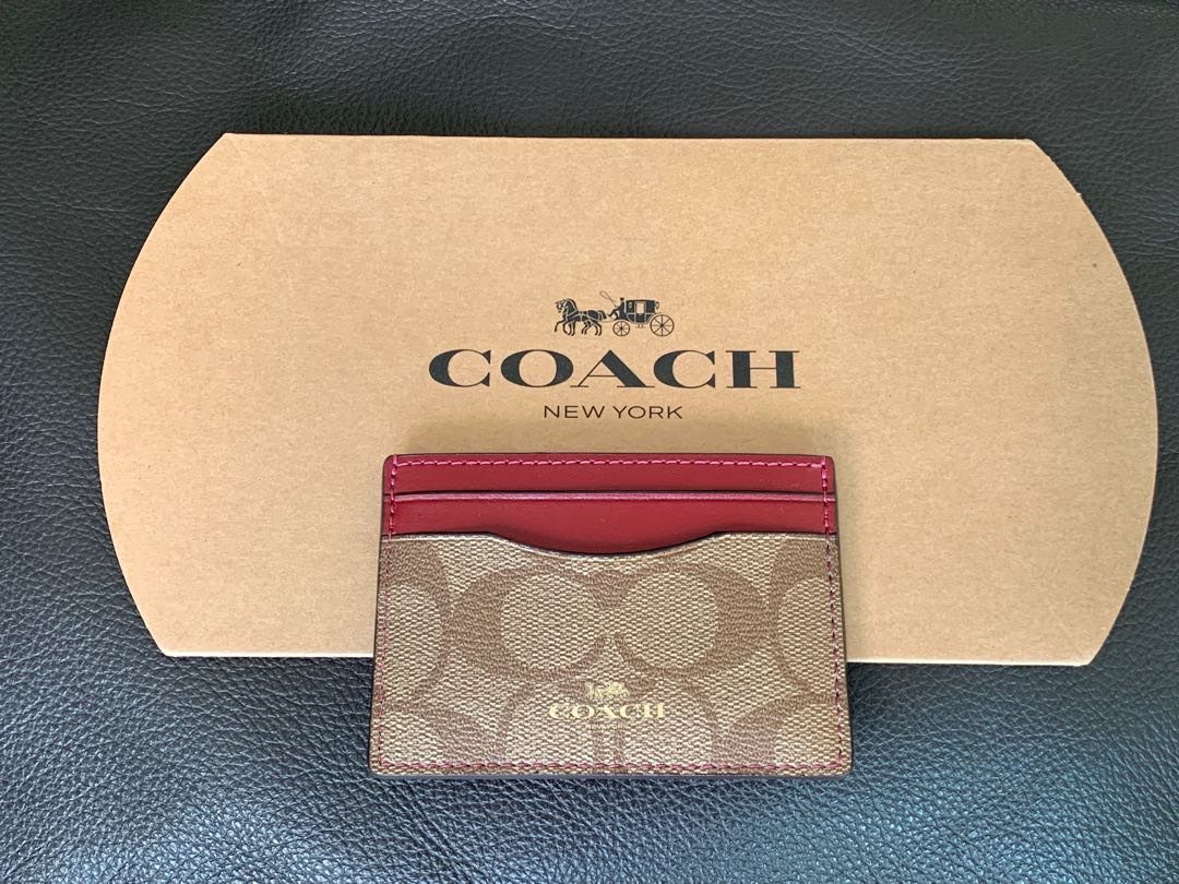 Coach Card Holder, Women's Fashion, Bags & Wallets, Purses & Pouches on