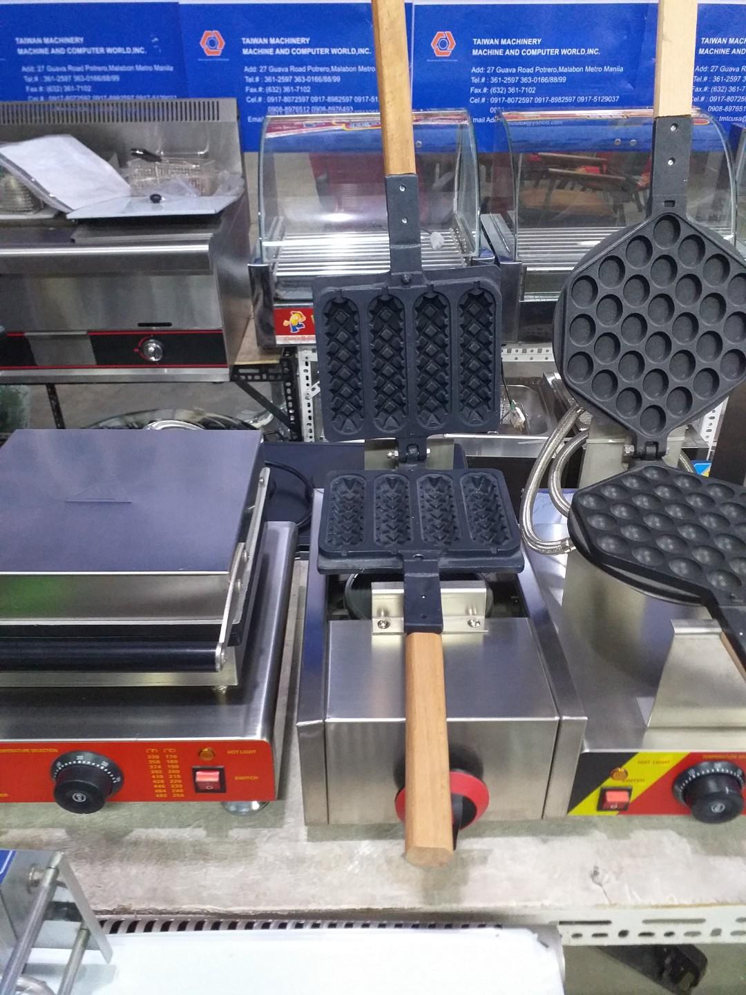 Corn Dog Waffle Maker (Category: Ice-cream Makers) located in Malabon City. Submitted by bunasonny (Listing ID 243003221, Image 3). Description: Corn dog waffle maker (Gas type) Model: NP-552 Number of waffle: 4pieces/time Heat source: gas LPG Dimension: 40x22x21cm Weight: 7kg Free delivery within Metro Manilla area. 1 year service warranty.. For inquiries: O9I7..86I..3482 Look for me Sonny Buna You can visit also my Fb page: MPI-Machineries.