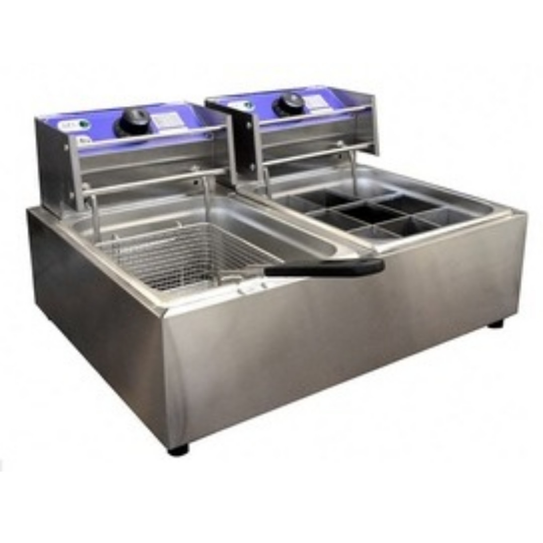 Electric Double Deep Fryer, Food & Drinks, Packaged & Instant Food on