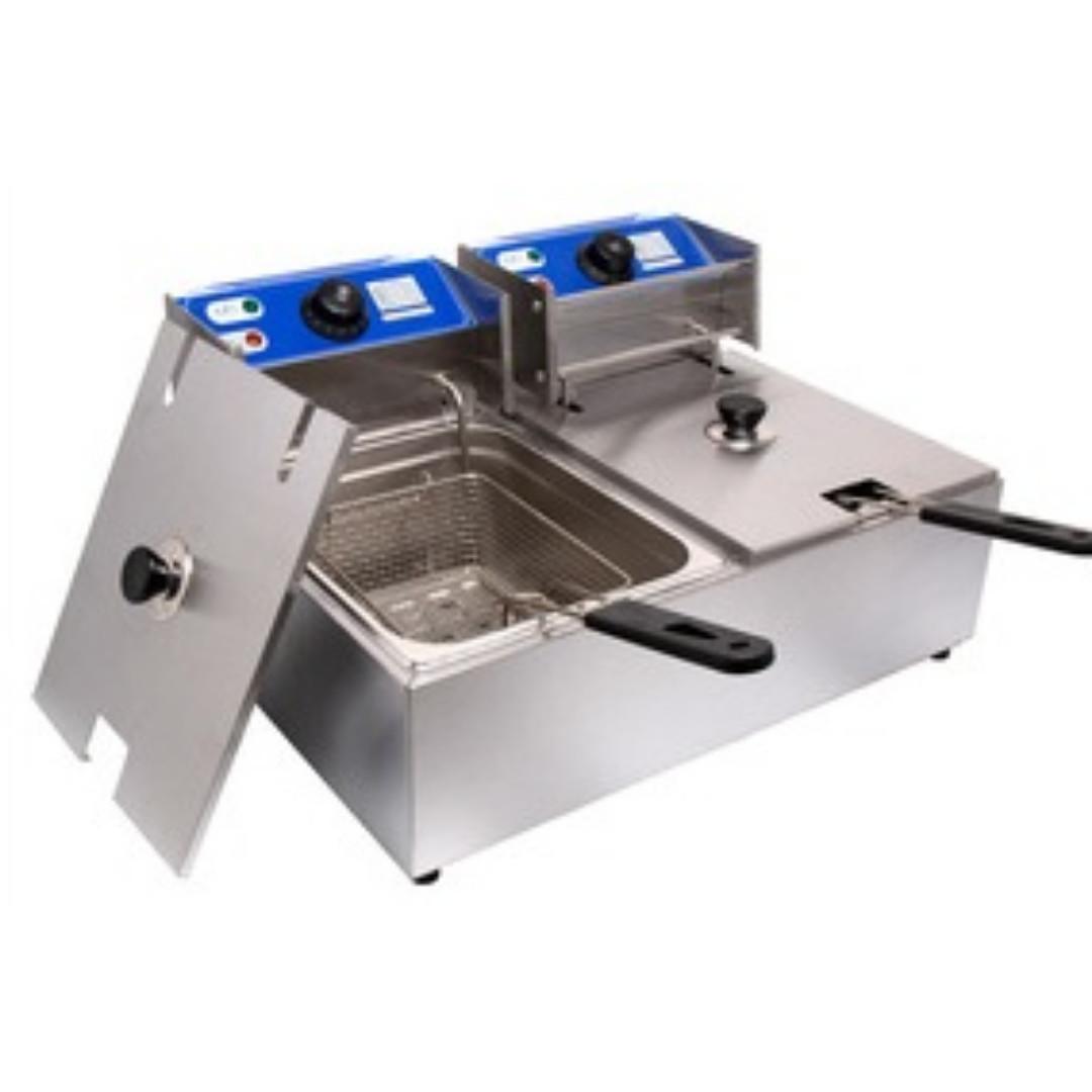 Electric Double Deep Fryer, Food & Drinks, Packaged & Instant Food on