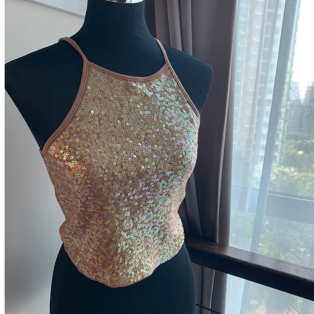 express sequin top