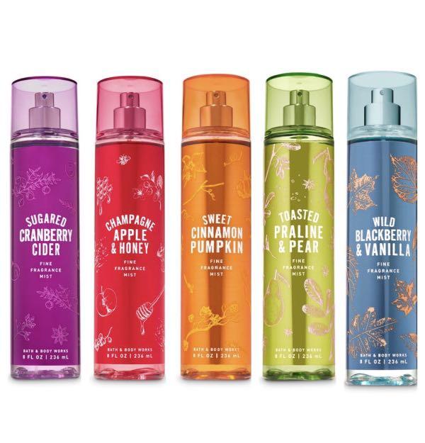 Bath and body on sale works fall perfume