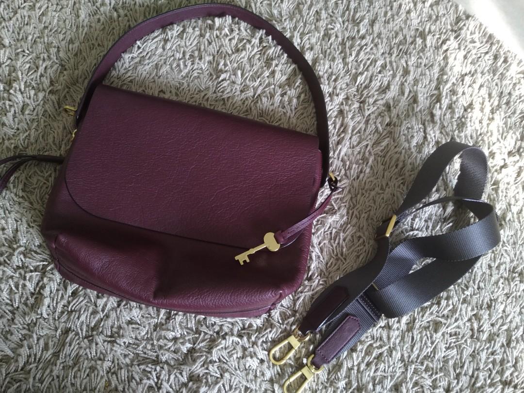 Fossil maya crossbody fig top