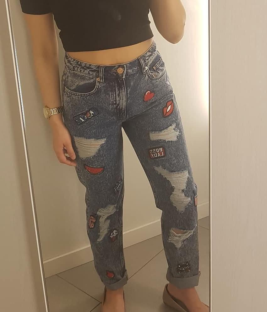 h&m divided mom jeans