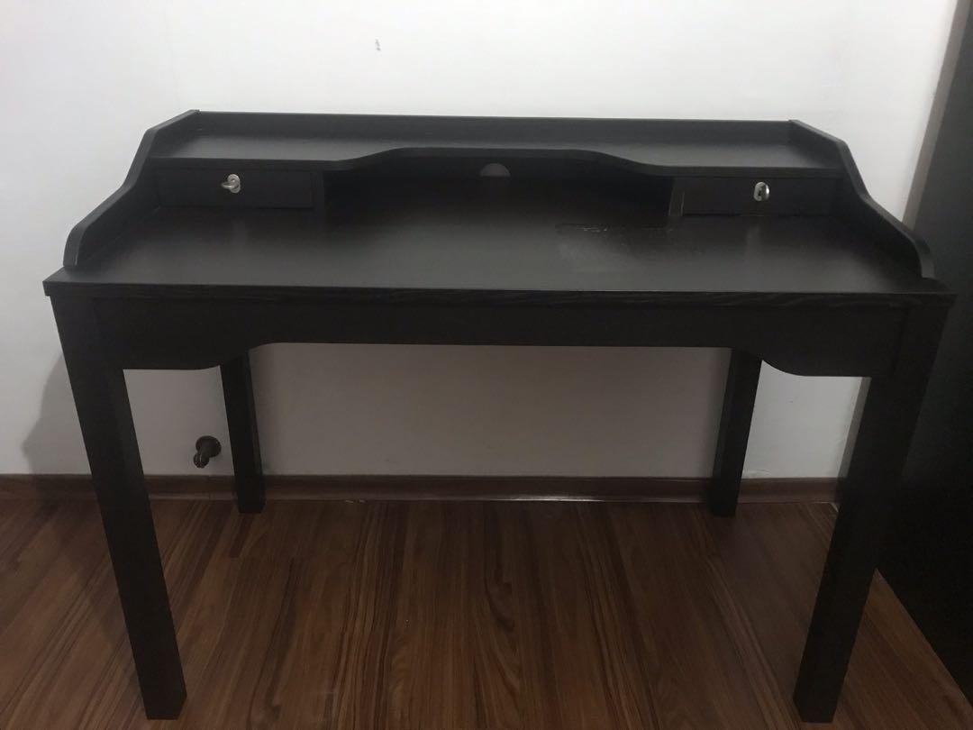 Nego Ikea Gustav Desk With Lockable Drawers Furniture Tables