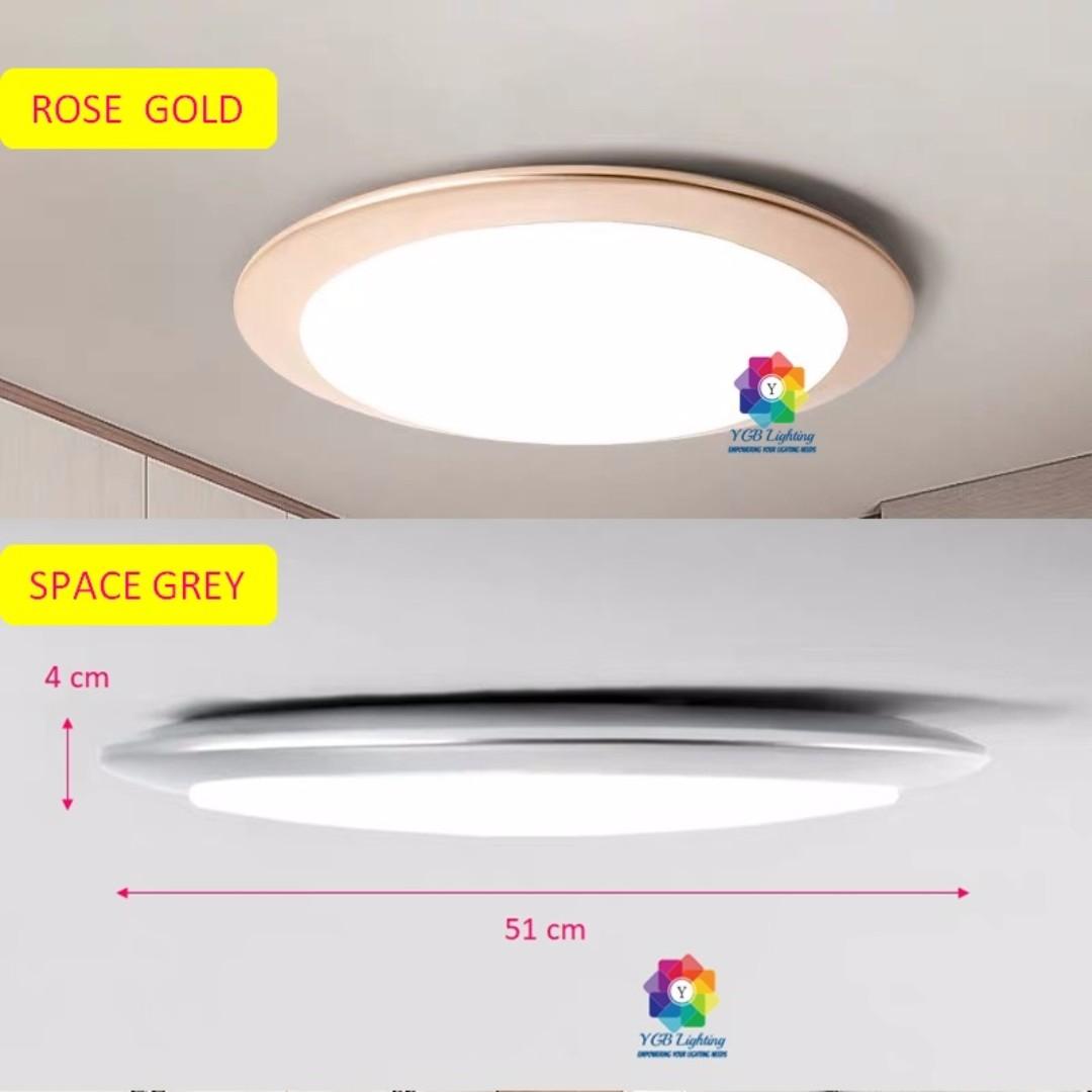 Led Ceiling Light Rose Gold On Carousell