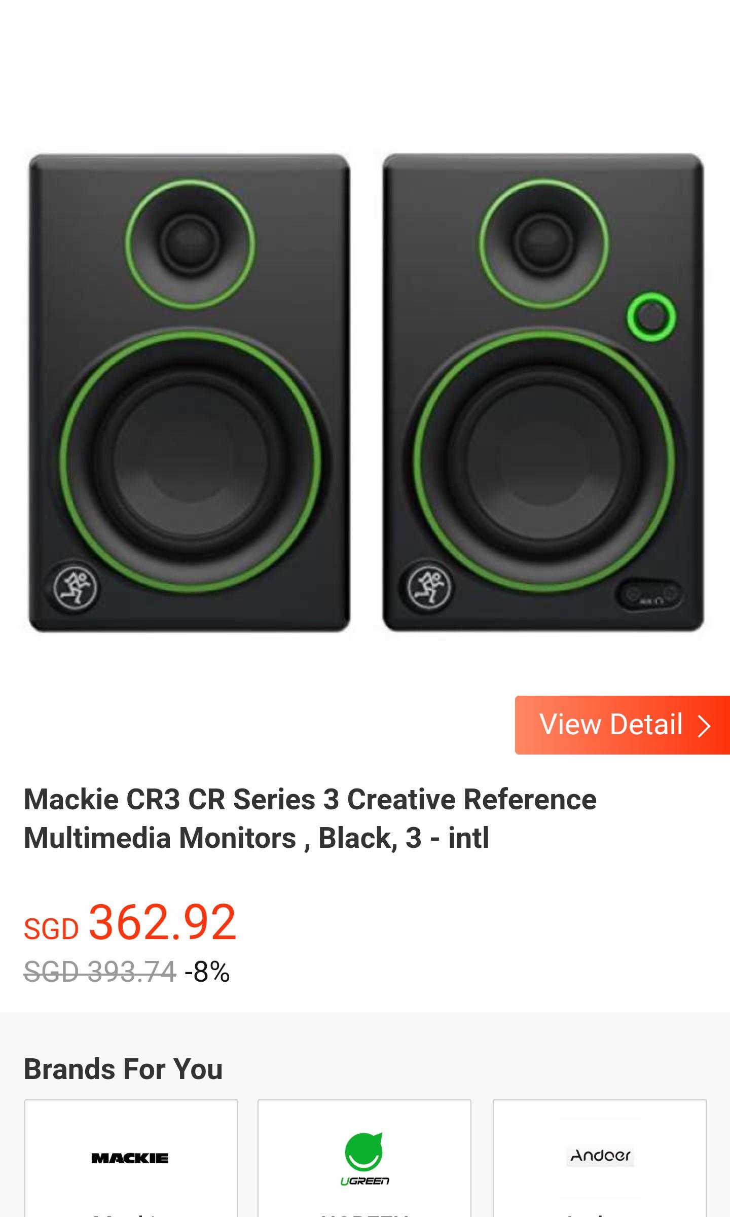 mackie desktop speakers