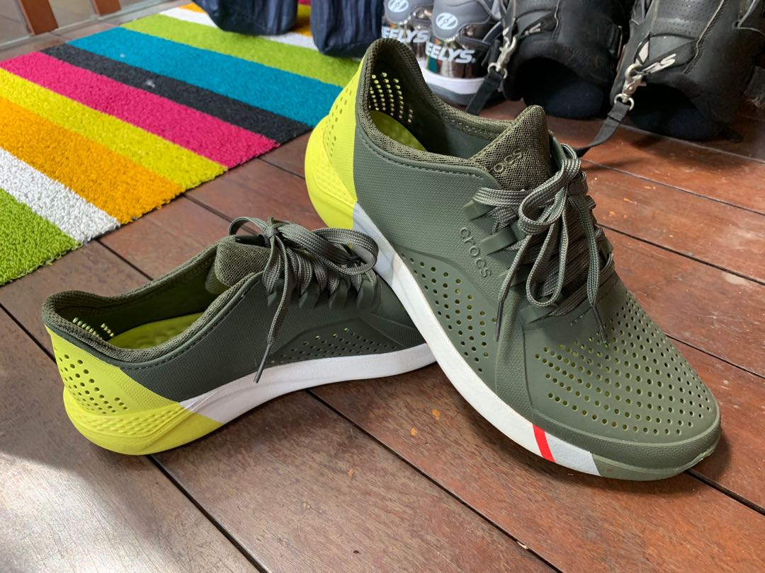 crocs men's literide colorblock pacer sneaker