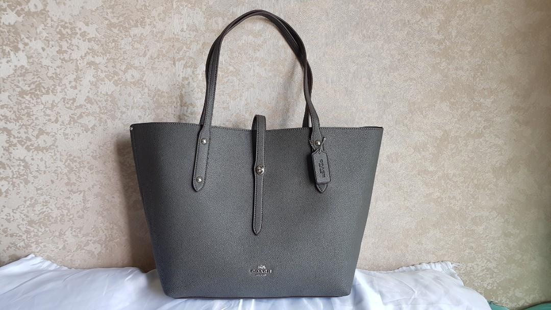Coach market tote sale blue