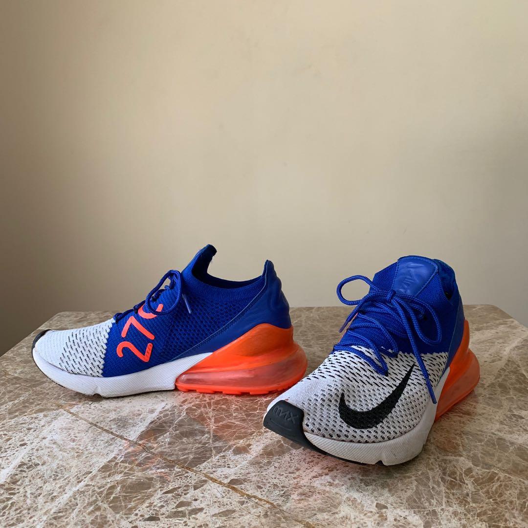 nike air max 270 flyknit racer blue