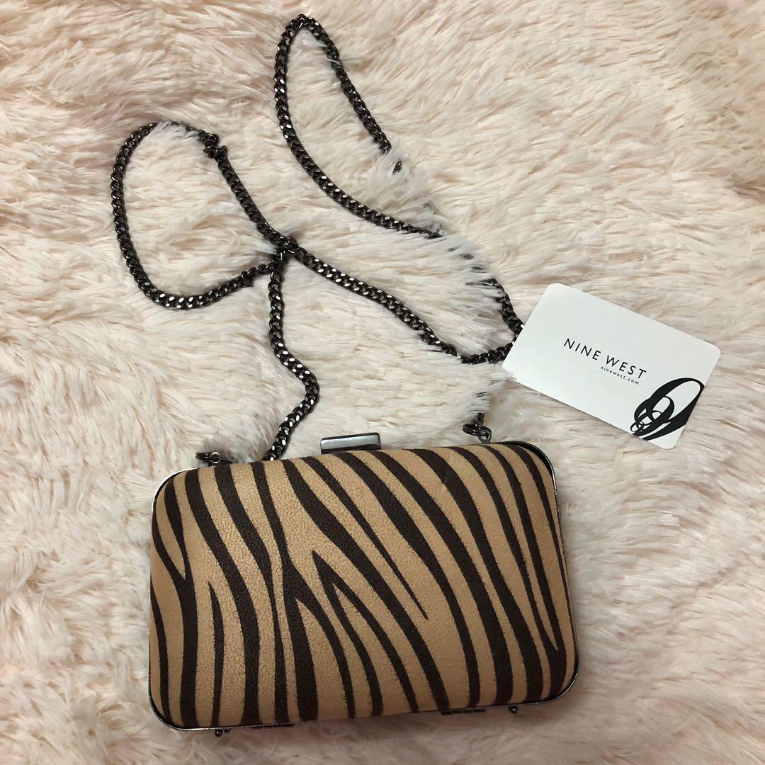 tiger print clutch