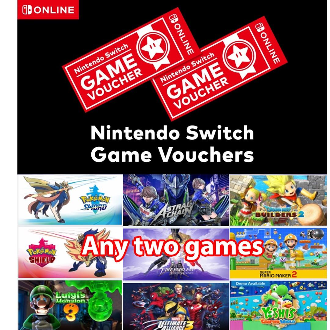 game vouchers nintendo switch
