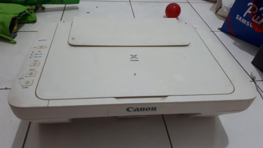 printer canon mg2570 putih
