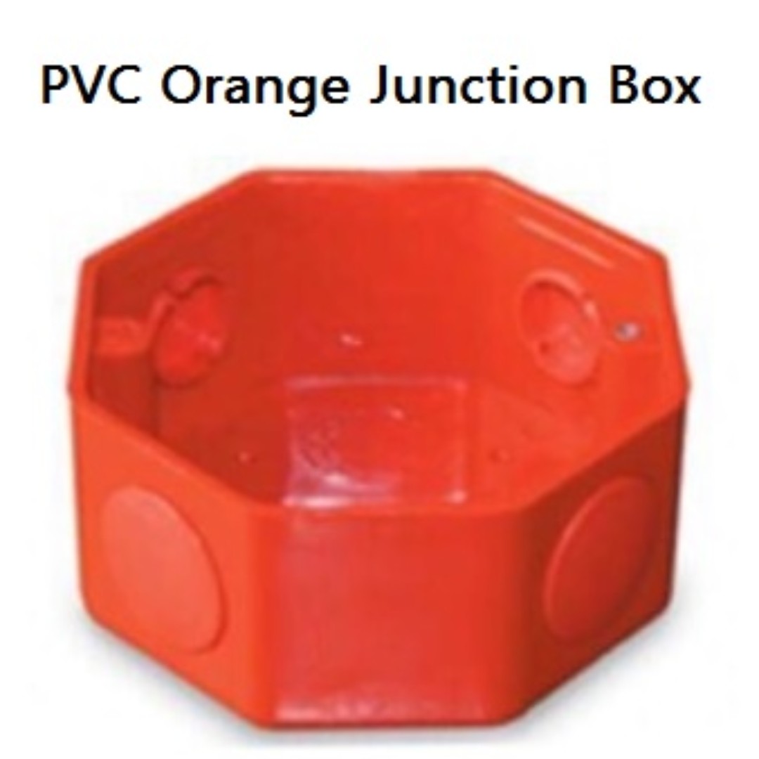 PVC Orange Utility and Junction Box, Furniture & Home Living, Lighting &  Fans, Lighting on Carousell