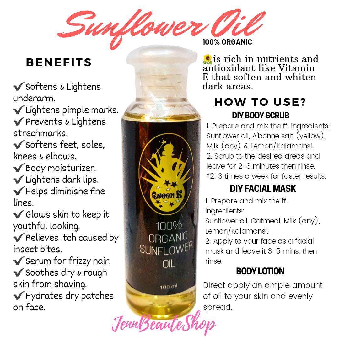 Queen K Sunflower Oil Health Beauty Face Skin Care On Carousell